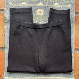 St. John Collection Black Knit Pull-On Pants Size 8 EUC Made in USA